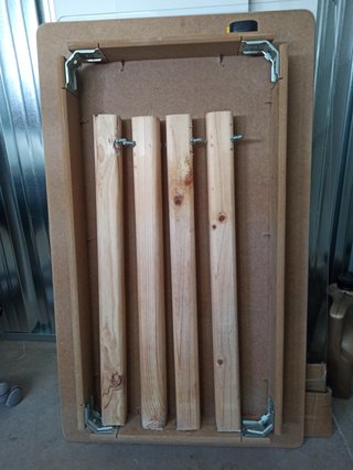 Mesa de salón desmontable de madera