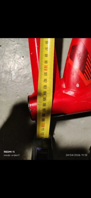 Cuadro Bici MTB Btwin Rojo