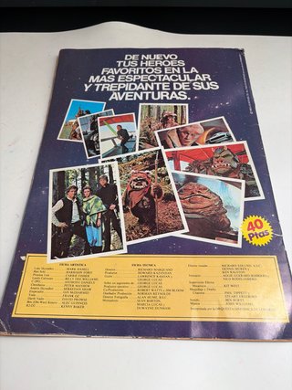 Album Cromos El Retorno del Jedi 1983