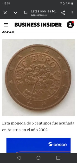 Moneda 5 céntimos Italia 2002 Coliseo