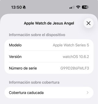 Apple Watch Series 5 Gris/Verde