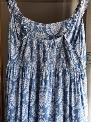 Vestido largo tirantes estampado