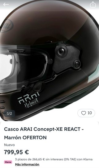 Casco Arai Concept-XE React Marrón Retro