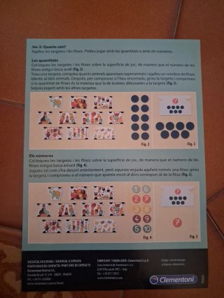 Juego Clementoni Els Números 3+ català