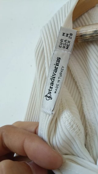 Body manga larga blanco talla M
