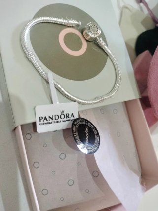 Pulsera Pandora 18cm Plata
