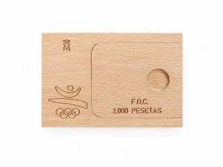 Moneda Plata 2000 Pesetas Fútbol Barcelona 92