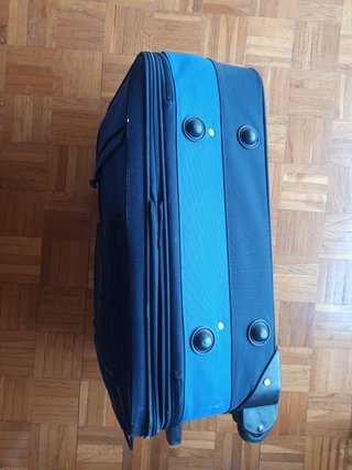 Maleta Adolfo Dominguez Vintage Azul y Negra