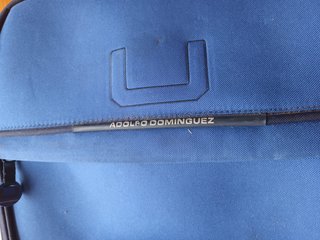 Maleta Adolfo Dominguez Vintage Azul y Negra