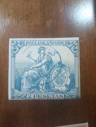 Sello Fiscal 1 Peseta 1884