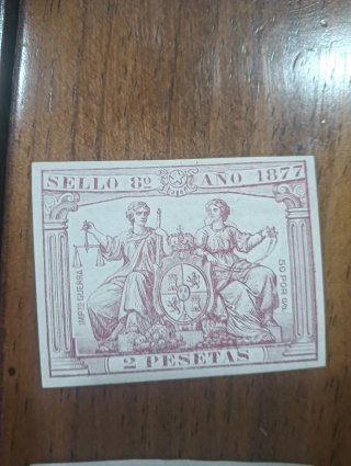 Sello Fiscal 1 Peseta 1884
