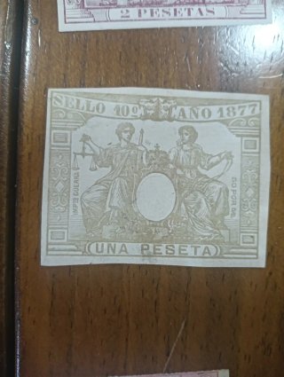 Sello Fiscal 1 Peseta 1884