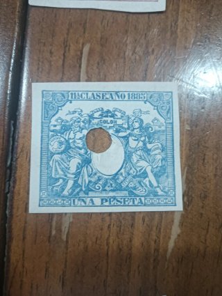 Sello Fiscal 1 Peseta 1884