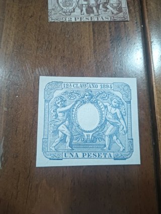 Sello Fiscal 1 Peseta 1884