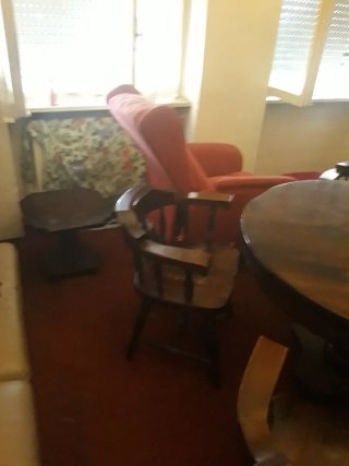 Set sala da pranzo arte povera in legno massello