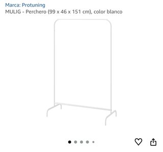 Dos burros Perchero MULIG Blanco a 10€ cada uno
