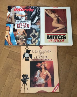 Lote 3 libros Interviu Mitos eroticos