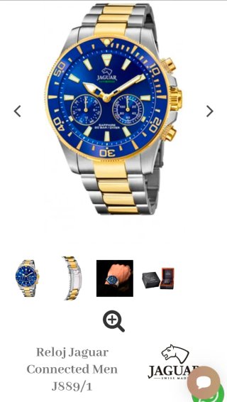 Reloj Jaguar J889/1 Azul y Dorado