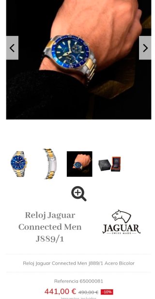 Reloj Jaguar J889/1 Azul y Dorado
