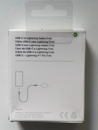 Adaptador de Corriente Apple USB-C 20W + cable