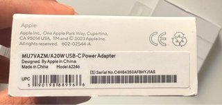 Adaptador de Corriente Apple USB-C 20W + cable