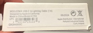 Adaptador de Corriente Apple USB-C 20W + cable