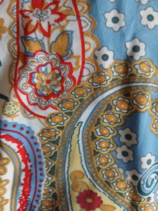 Vestido estampado paisley talla grande