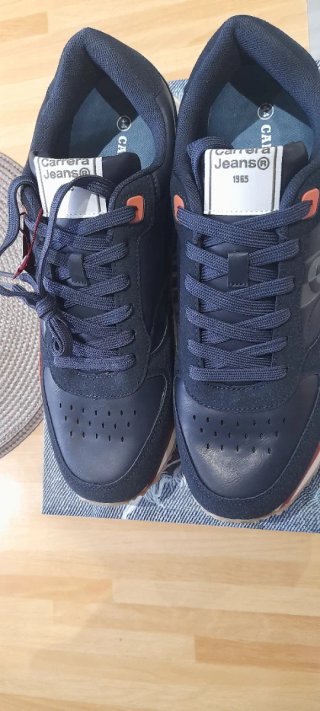 Sneakers Carrera Pelle N44 color Blue Black è aran