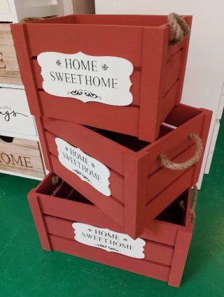 Cajas Decorativas Home Sweet Home x3