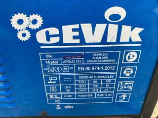 Soldador Cevik Apolo 151 con pantalla y electrodos