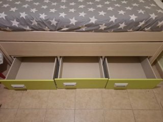 Cama nido con cajones
