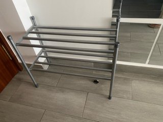 Zapatero Metálico Gris 5 Niveles