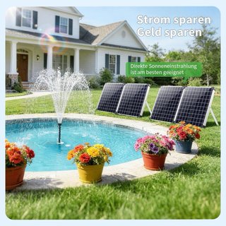 NUOVO! Pompa solare per laghetto 120W