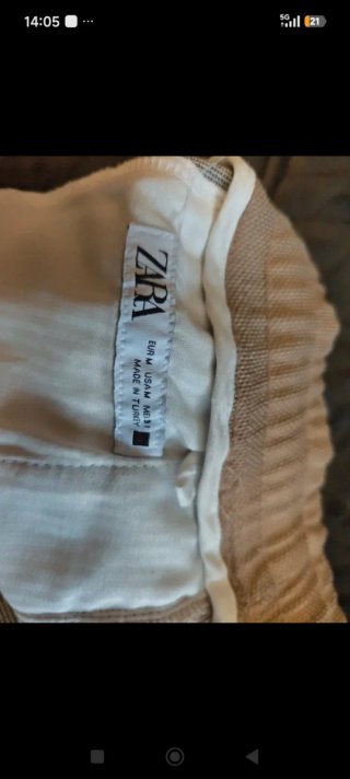 Pantalón chino hombre beige
