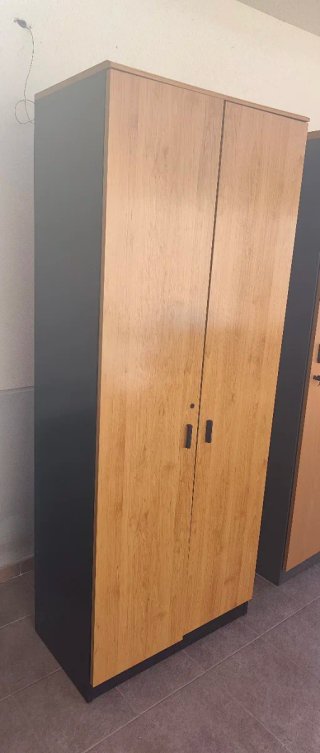 Armario de madera con dos puertas