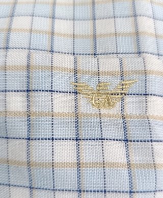 Camisa Emporio Armani cuadros azul y blanco