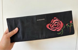 Bolso de fiesta MARIA MARE negro y rosa