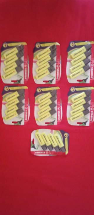 Marcadores STABILO Amarillo (Pack 7)