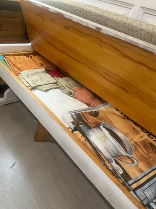 Conjunto mesa y rinconera madera maciza