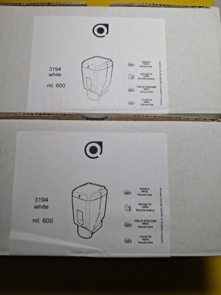 2 Dispenser Sapone Liquido Bianco