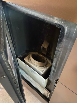 Estufa de pellets moderna