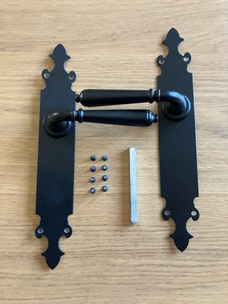 Manillas Puerta Zamak Negro
