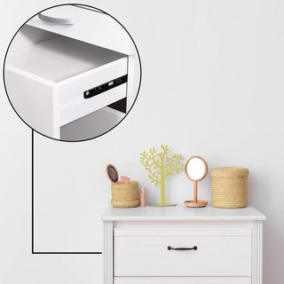 Neuhall rieles cajón acero extracción parcial