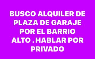 PLAZA GARAJE