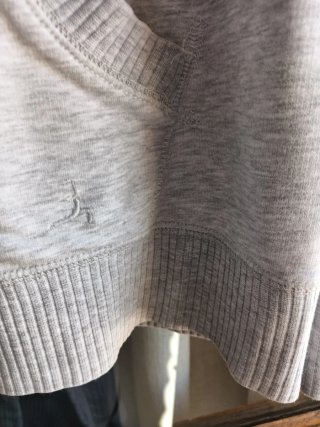 Sudadera de algodón gris