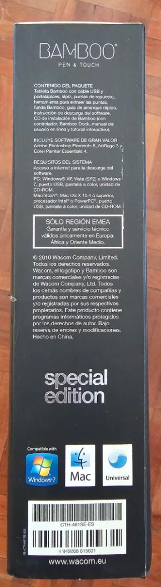 Tableta Gráfica Wacom Bamboo Edición Especial