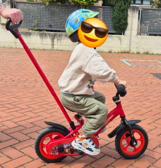 Bicicleta infantil 10 pulgadas roja