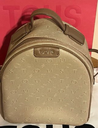 TOUS mochila Script Day, color Beige