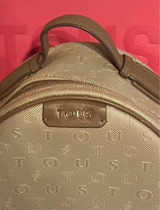 TOUS mochila Script Day, color Beige