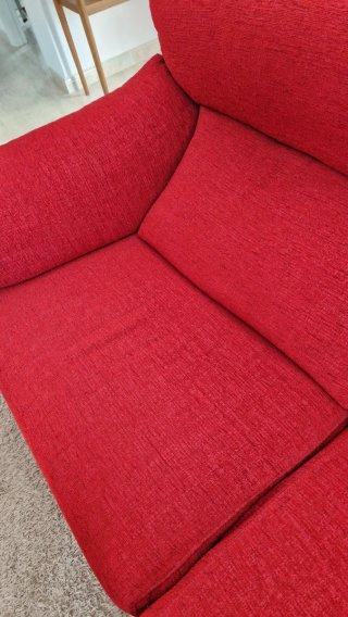 2 Sofás Rojo Deslizantes